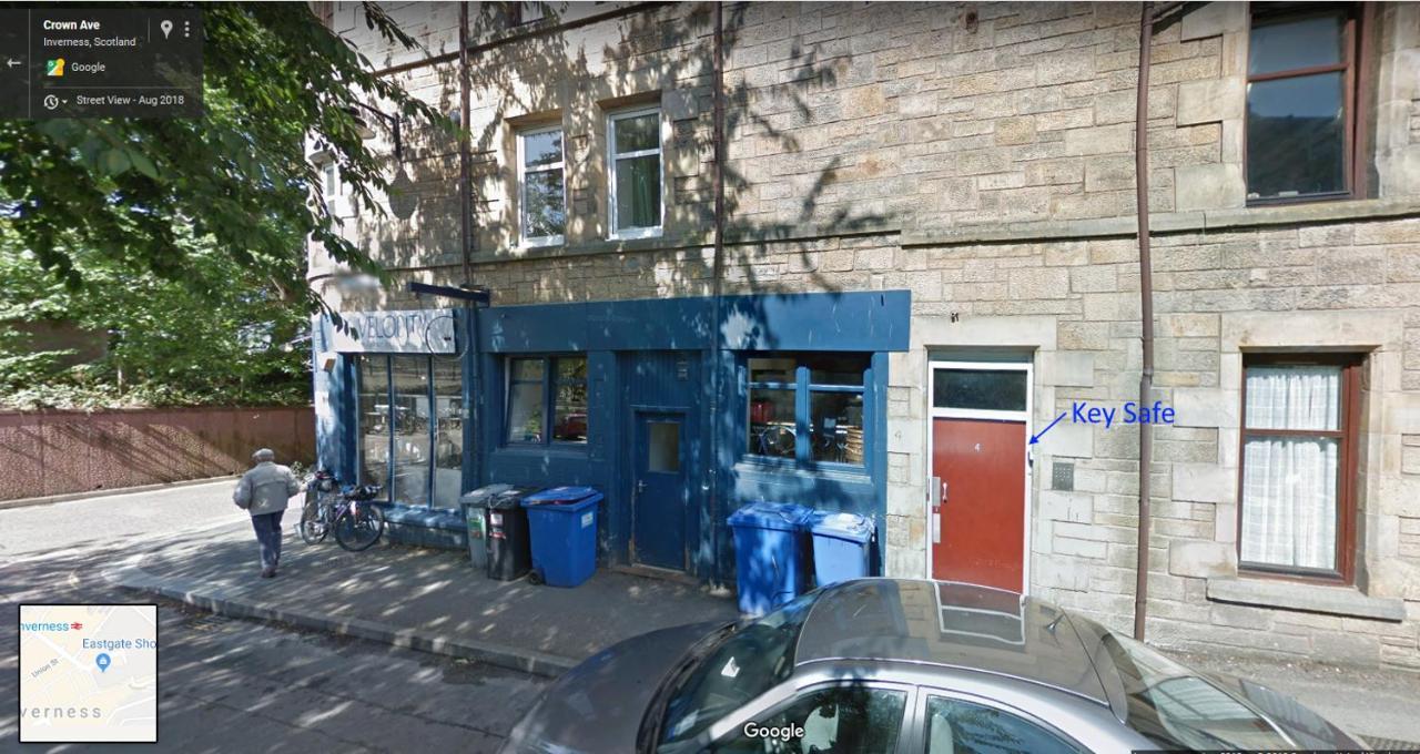 No 10 Immaculate City Centre, Top Floor 2 Bed Flat With Free Parking Inverness Exterior foto